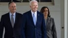 Kamala Harris: Die Vizepräsidentin und ihr Ehemann befinden sich noch im Hintergrund, doch das könnte sich schon bald ändern ...