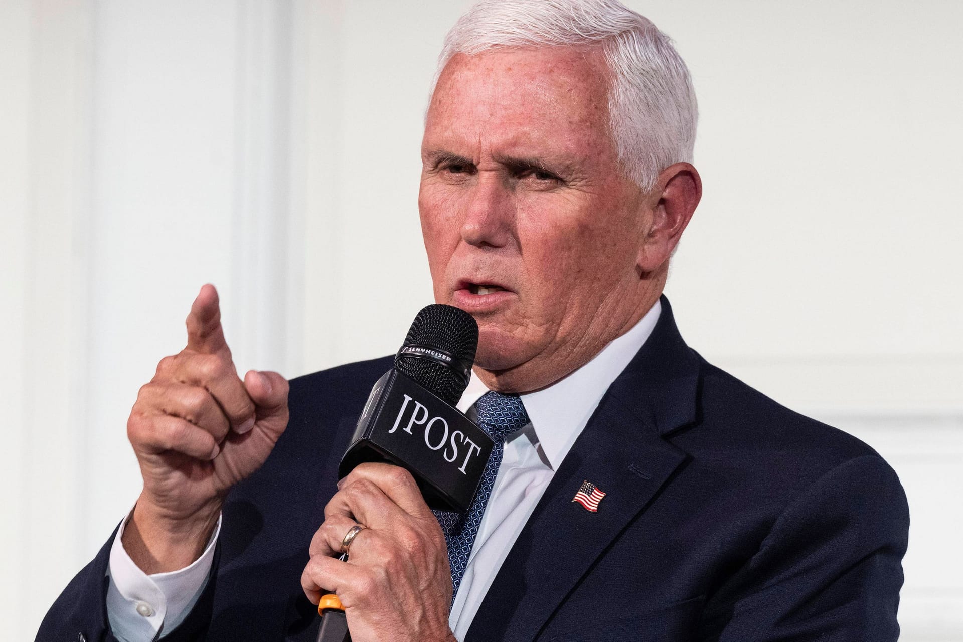 Mike Pence bei einer Konferenz der Zeitung "Jerusalem Post" in New York.