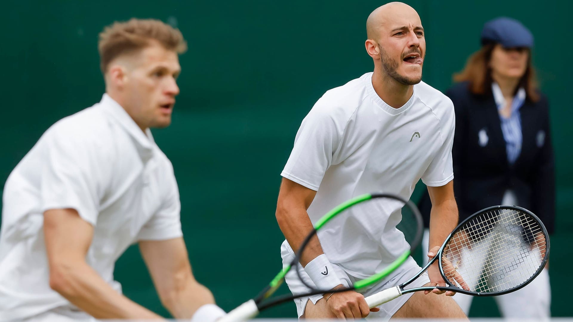 Hendrik Jebens (l.) und Constantin Frantzen: Das deutsche Doppel weiß in Wimbledon zu überraschen.