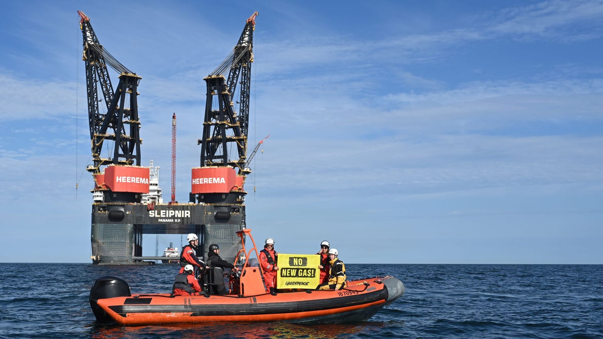 Greenpeace-Aktion auf der Nordsee