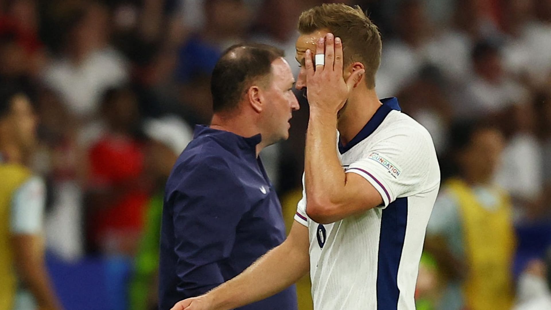 Enttäuscht: Harry Kane bei seiner Auswechslung im EM-Finale.