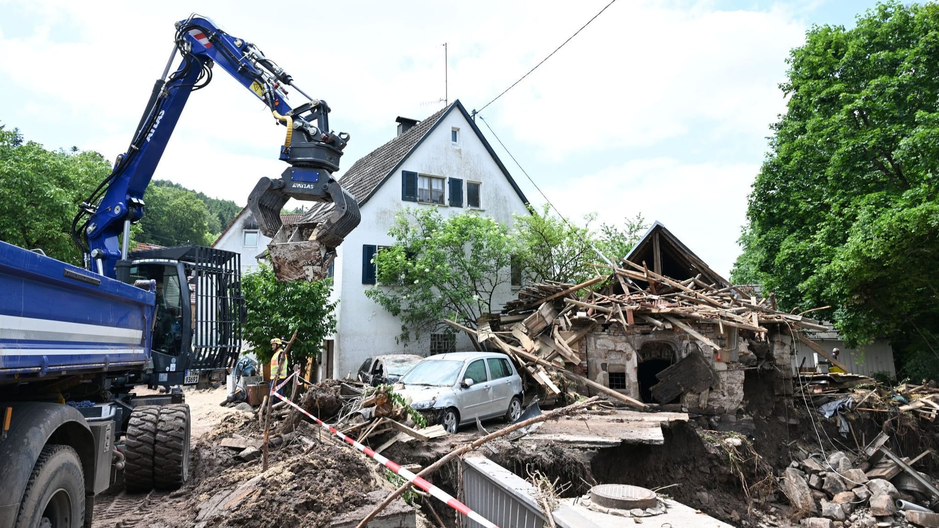 Hochwasser in Baden-Württemberg - Klaffenbach