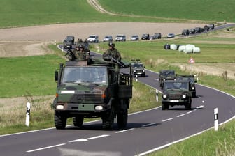 470 Kilometer wird die Kolone des Militärs am Donnerstag zurücklegen.