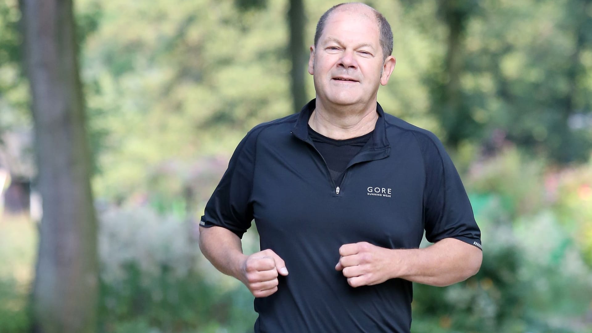 Olaf Scholz beim Joggen