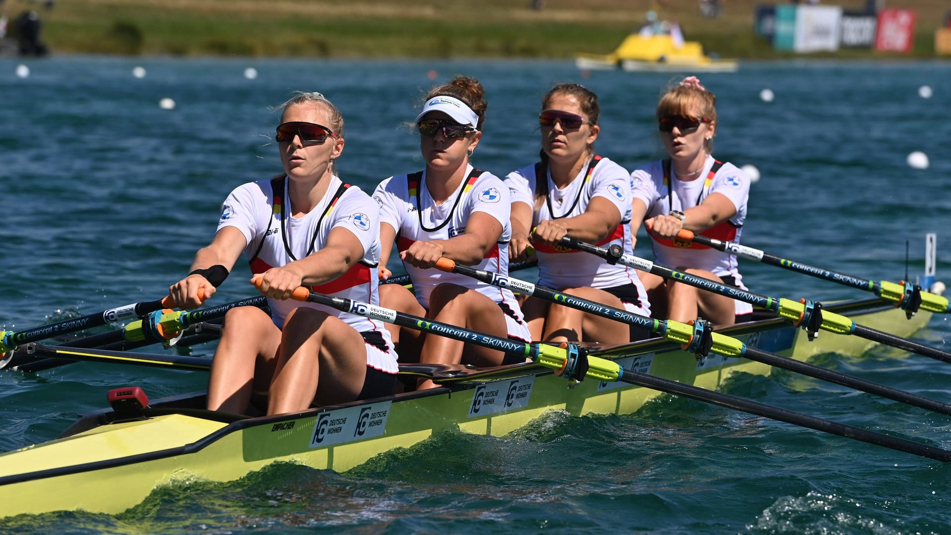 Pia Greiten, Marie Sophie Zeidler, Frauke Hundeling und Sarah Wibberenz (v.l.n.r.): Sie freuen sich über Bronze.