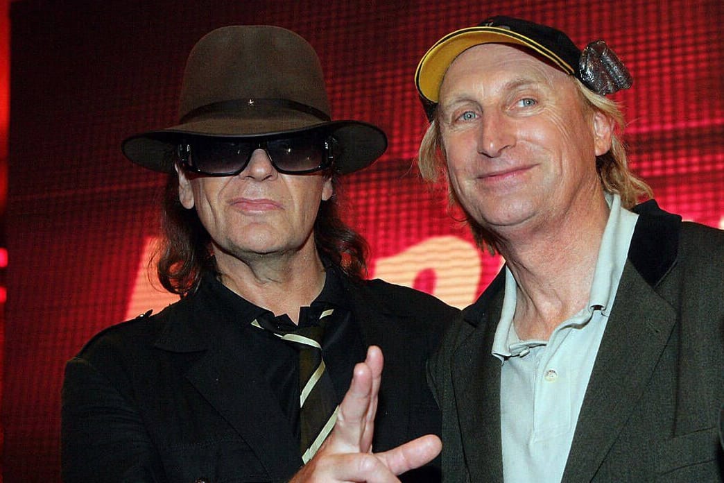 Sie nennen sich "Dr. U." und "Dr. O." (Archivbild): Udo Lindenberg (l.) und Otto Waalkes verbindet eine gemeinsame WG-Zeit in Hamburg.