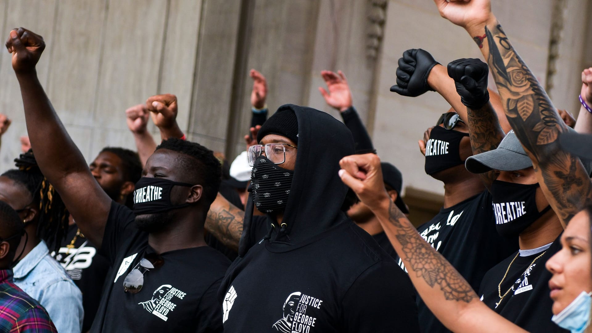 "Black Lives Matter"-Protest in Detroit im Jahr 2020.