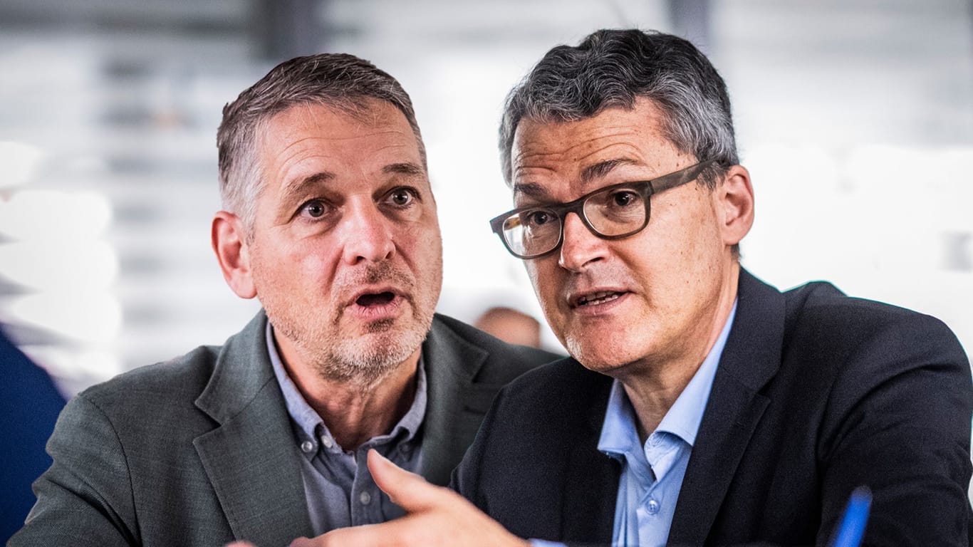 FDP-Politiker Alexander Müller (l.) und CDU-Politiker Roderich Kiesewetter im t-online-Gespräch: Braucht es staatlichen Zwang, um die Bundeswehr kriegstüchtig zu machen?