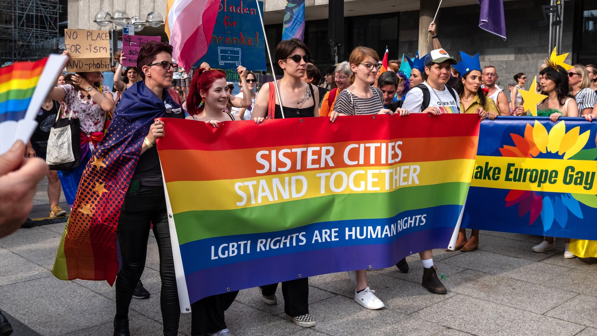 Der "Dyke March" im vergangenen Jahr: Die Demonstration feiert ihr zehnjähriges Bestehen.