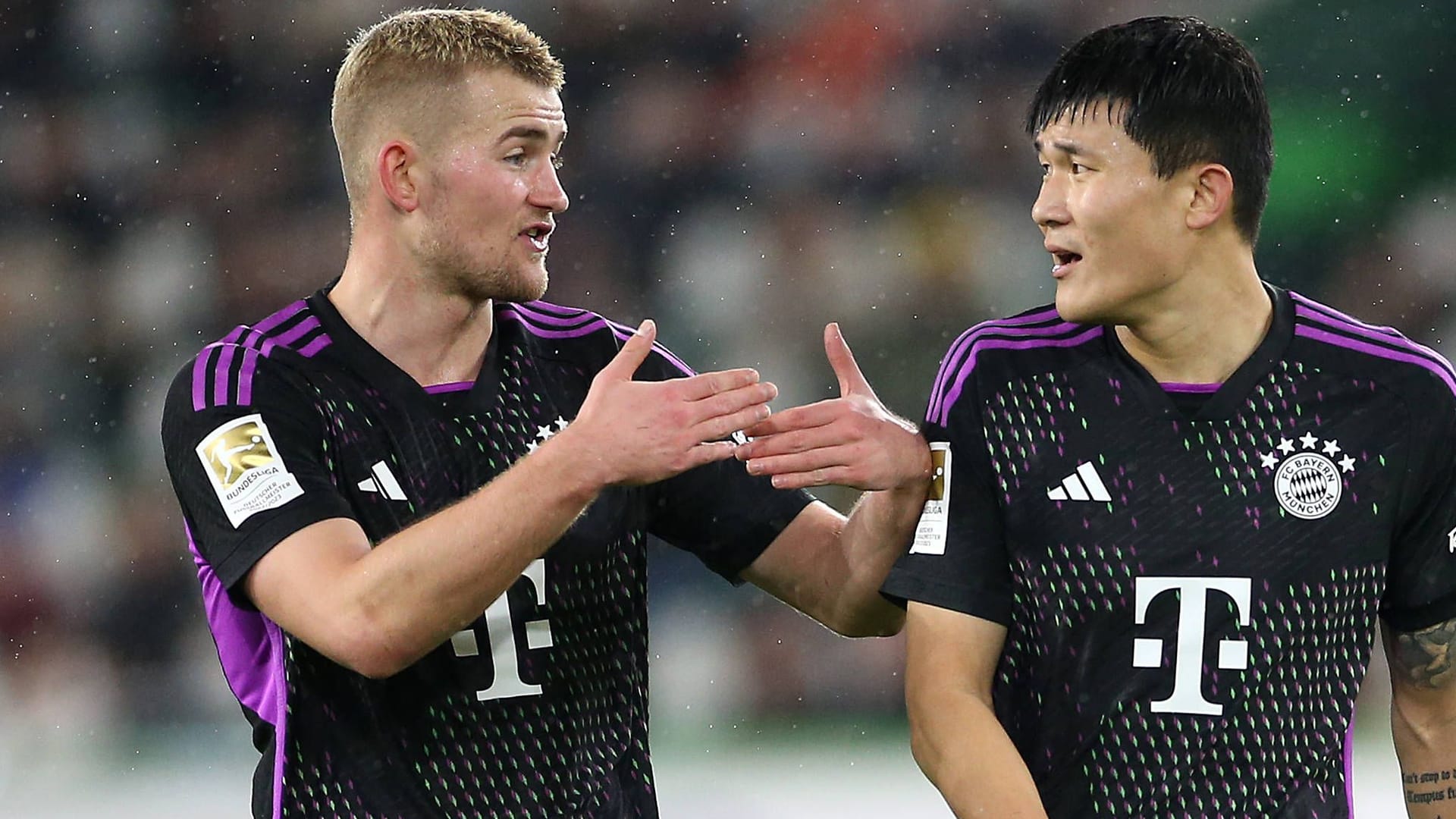 Matthijs de Ligt (l.) neben Min-jae Kim: Der Niederländer könnte den Klub verlassen.