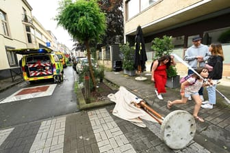 Uccle nach dem Unwetter: Das Gewitter richtete in der Stadt schwere Schäden an.