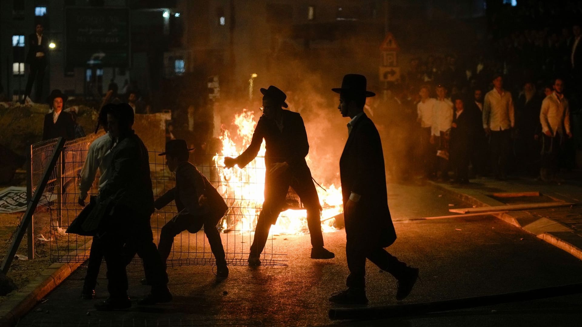 Protest gegen Einberufungsbefehl in Jerusalem