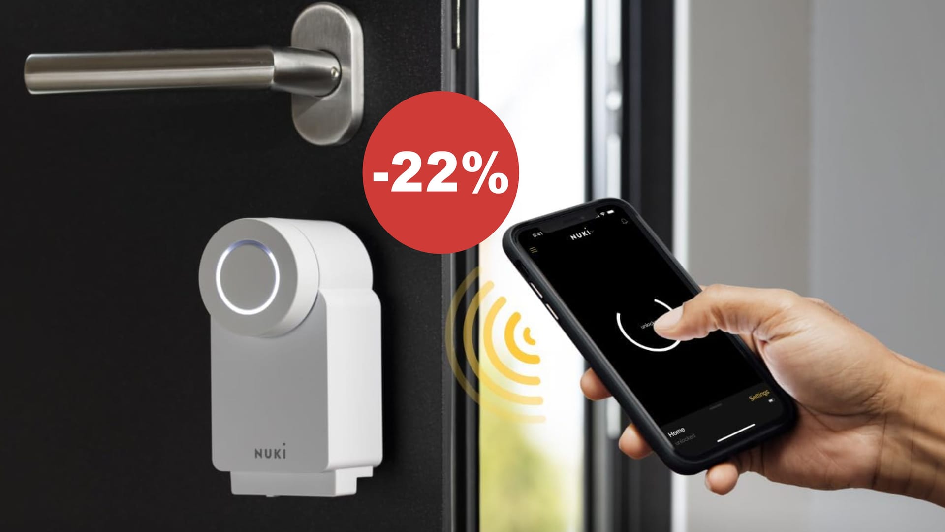 Bei Amazon bekommen Sie heute ein Nuki Smart Lock der 4. Generationen besonders günstig im Angebot.