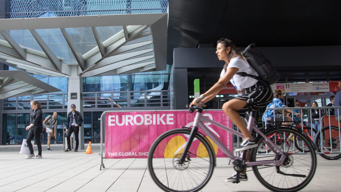 Eurobike-Messe in Frankfurt: Hier zeigen Unternehmen ihre neuen Entwicklungen.