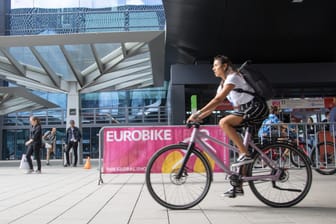 Eurobike-Messe in Frankfurt: Hier zeigen Unternehmen ihre neuen Entwicklungen.