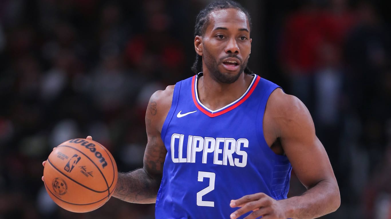 Kawhi Leonard im Trikot der Los Angeles Clippers. Der Forward sollte eigentlich mit dem Team USA in Paris um die Goldmedaille spielen.