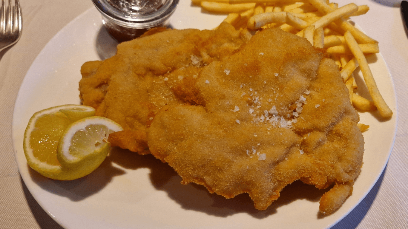 Ein Schnitzel, das im Internet für breite Diskussion sorgte.