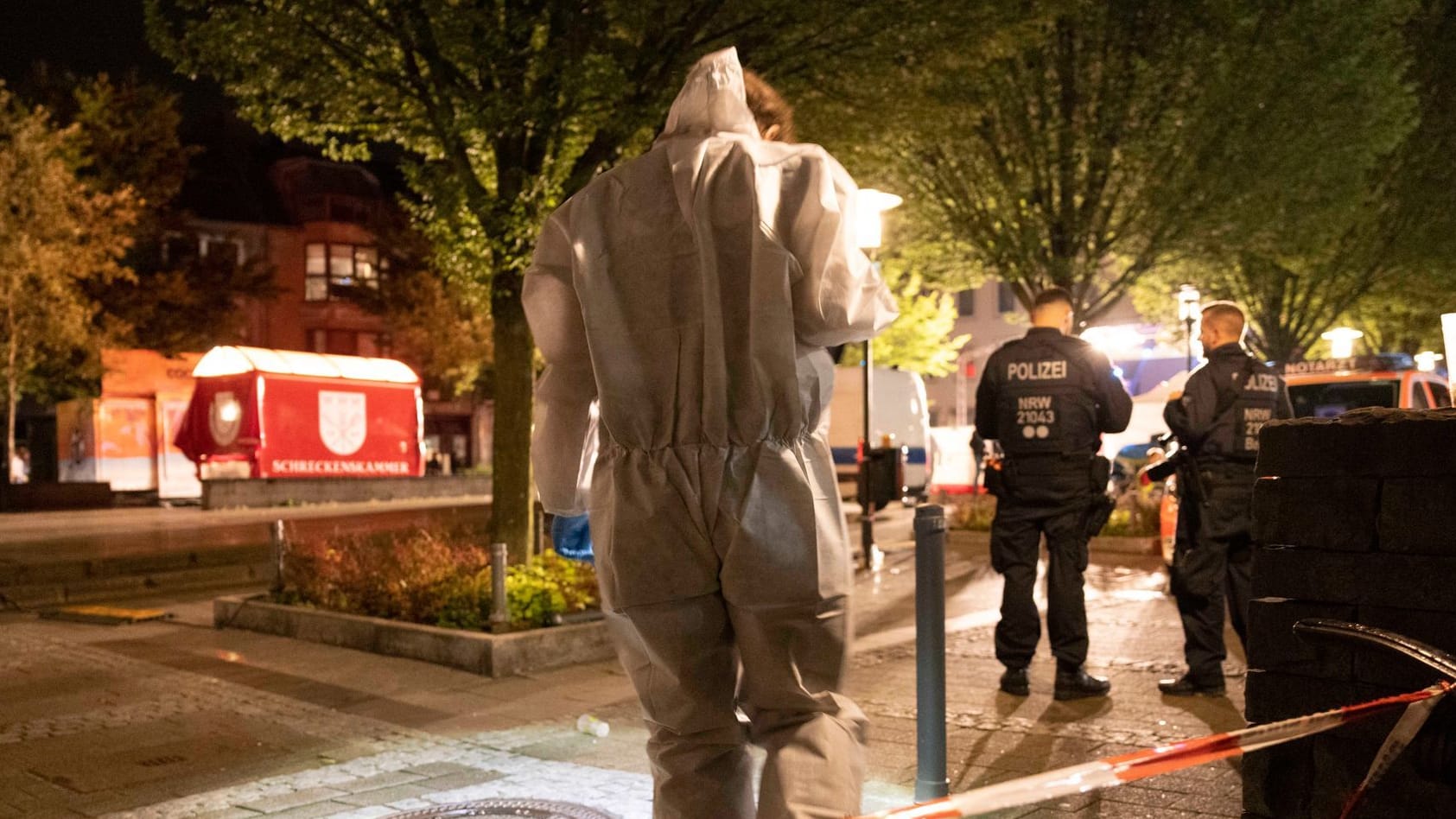 Solingen: Ermittler sind in der Innenstadt im Einsatz.