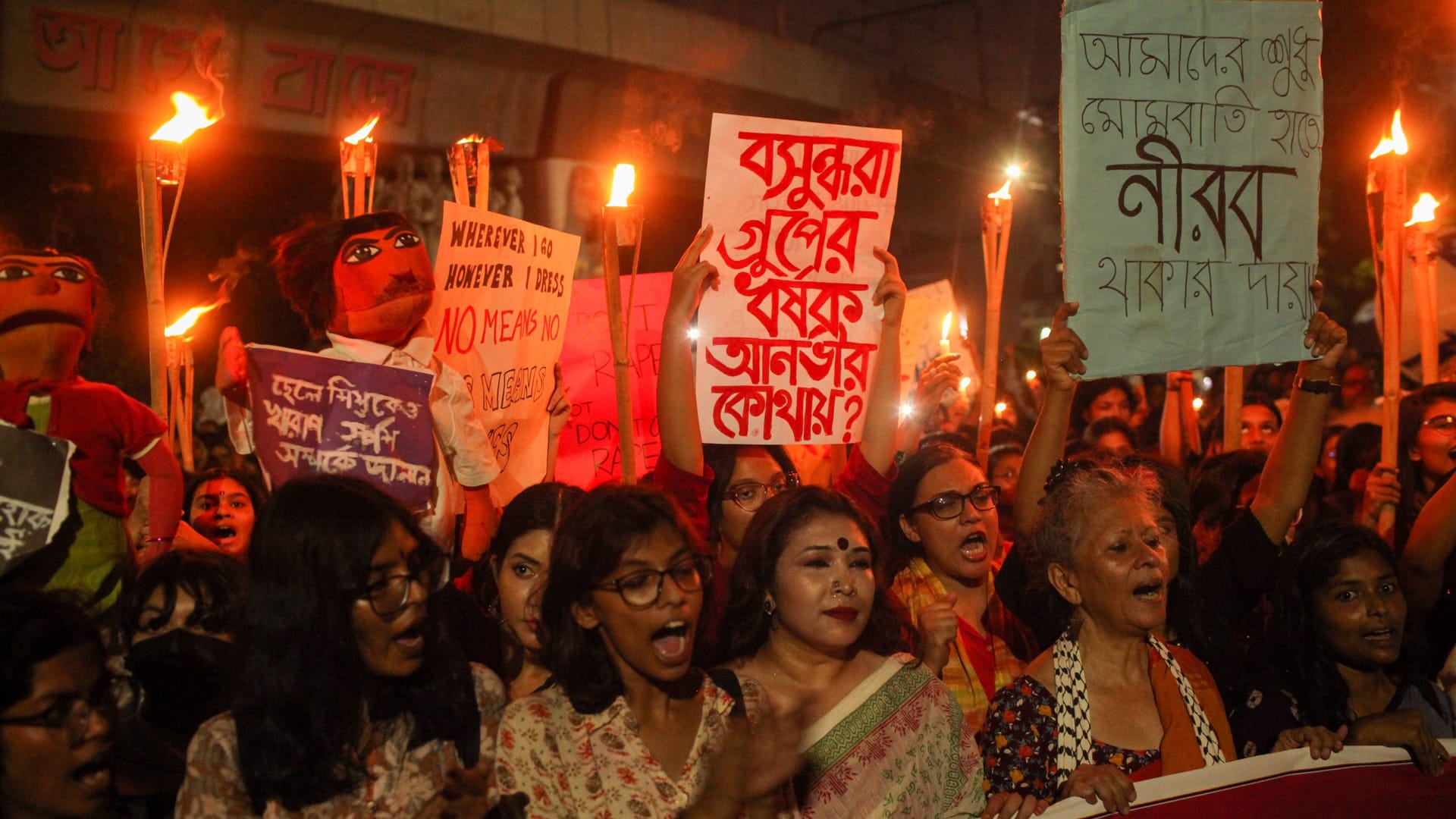 Proteste nach dem gewaltsamen Tod einer Medizinstudentin in Indien.