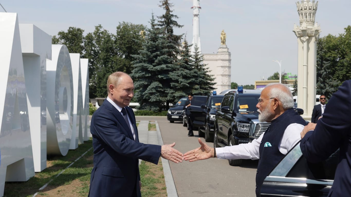 Indiens Premierminister Modi in Moskau