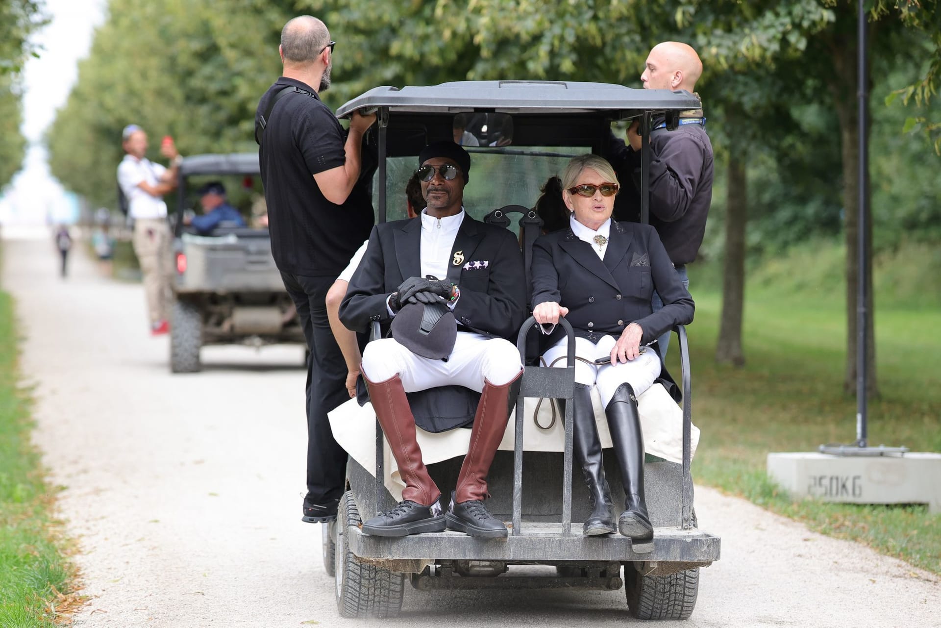 Snoop Dogg beim Dressur-Finale in Versailles.