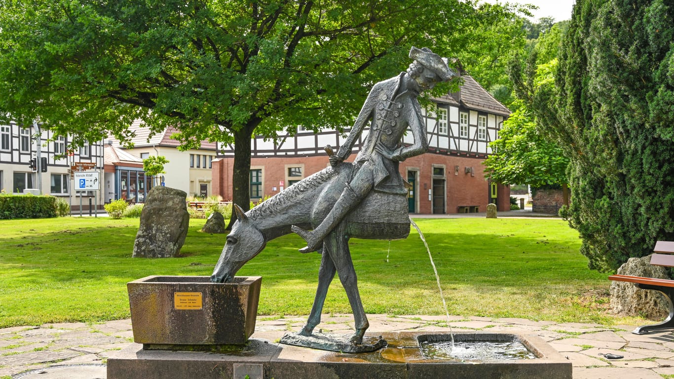 Der Münchhausen-Brunnen lässt sich verändern.