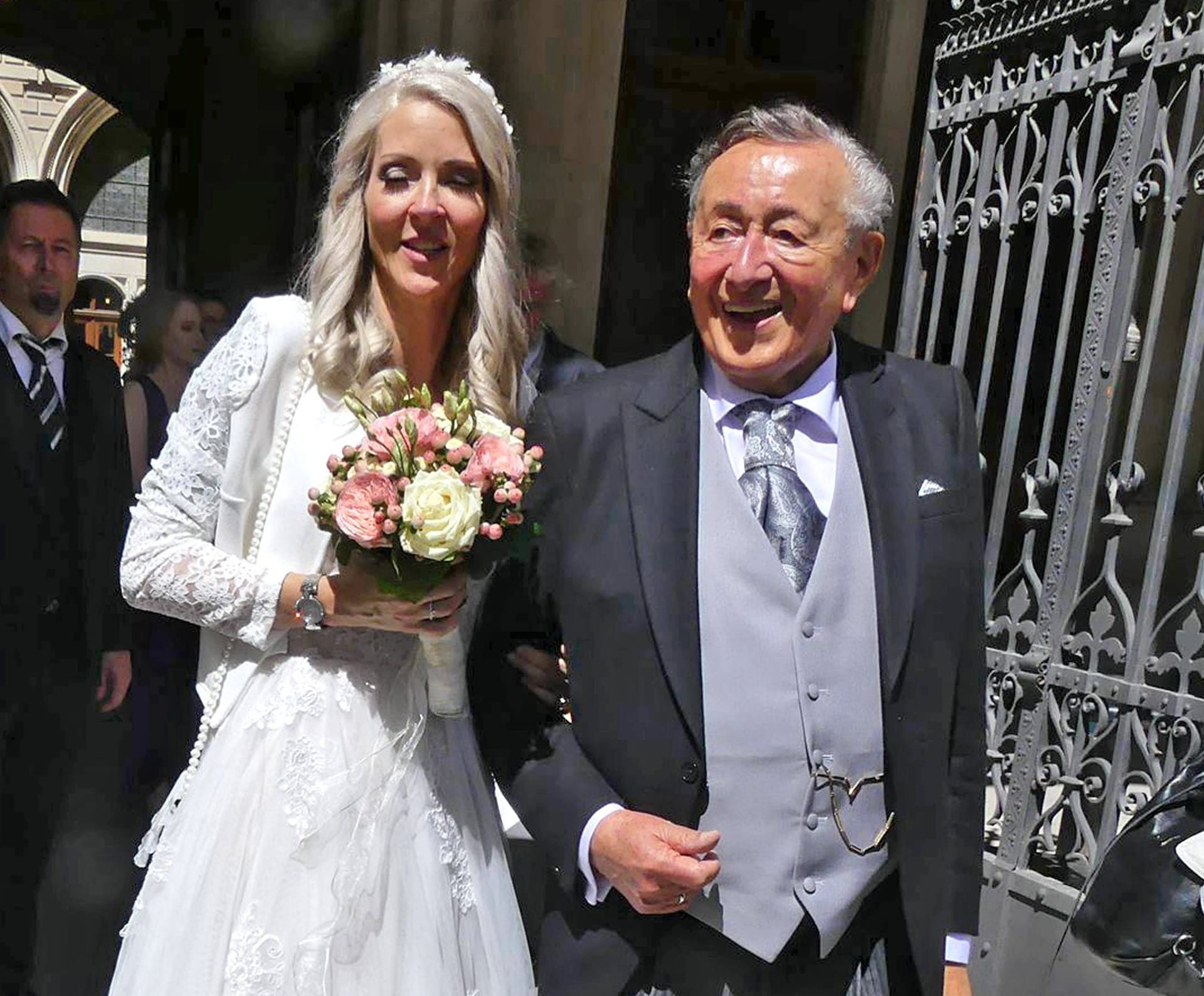 Richard Lugner bei seiner Hochzeit mit seiner sechsten Ehefrau Simone Reiländer.