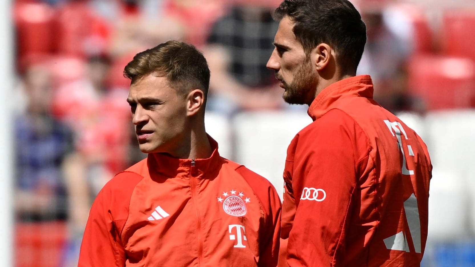 Joshua Kimmich (l.) und Leon Goretzka sind gut befreundet.