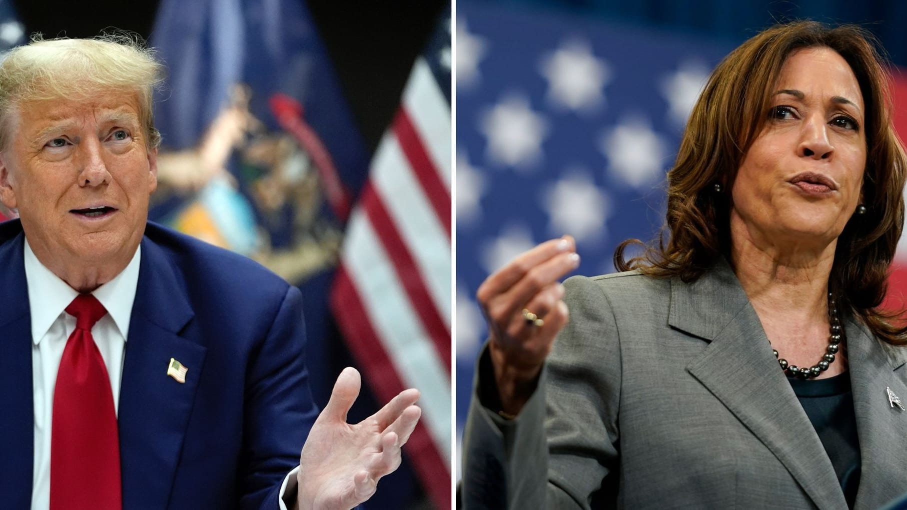 Wahlkampf in den USA - Trump - Harris Wahlkampf in den USA - Trump - Harris