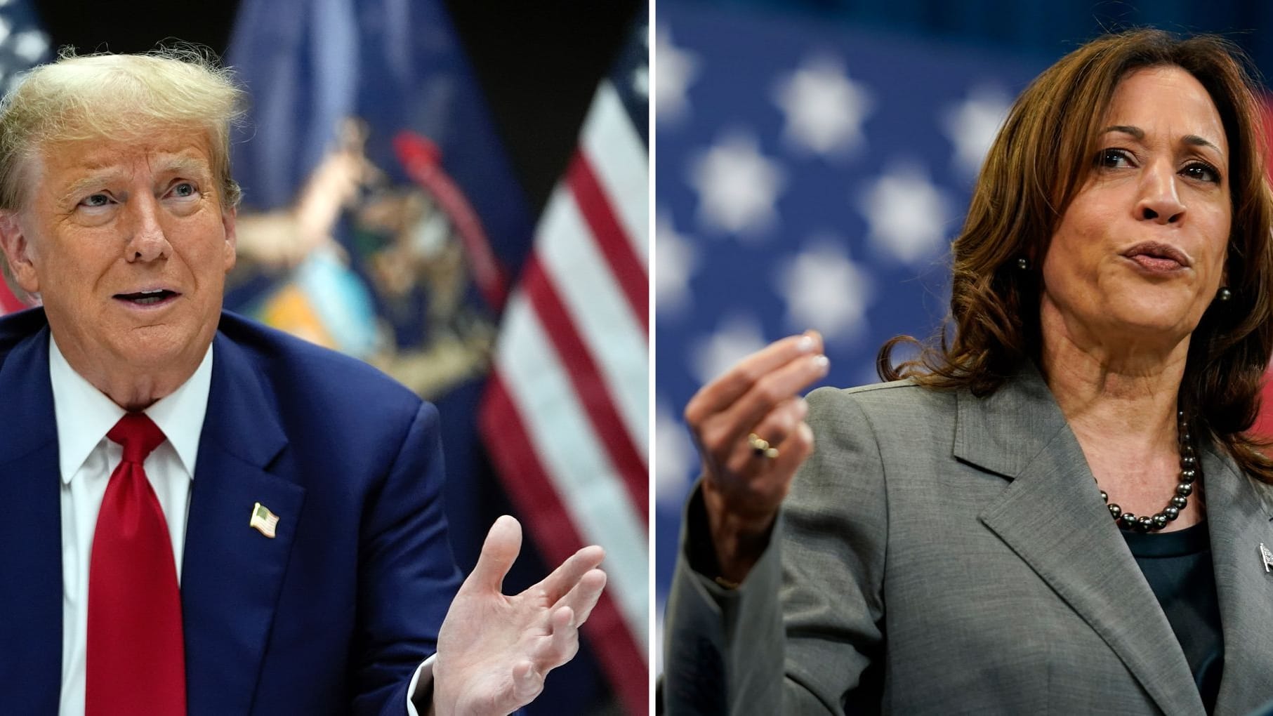 Wahlkampf in den USA - Trump - Harris