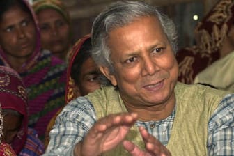 Muhammad Yunus (Archivbild): Demonstranten hatten gefordert, dass er die Übergangsregierung anführt.