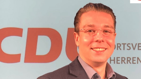 Adrian von Wysiecki bei einem Treffen seines CDU-Ortsverbands: Dort war er unter anderem Mitgliederbeauftragter.