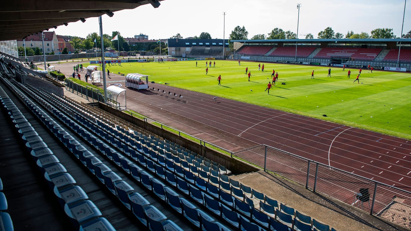 Das Fredriksskans IP in Kalmar: In diesem Stadion spielt der Fußballklub Kalmar AIK FK.