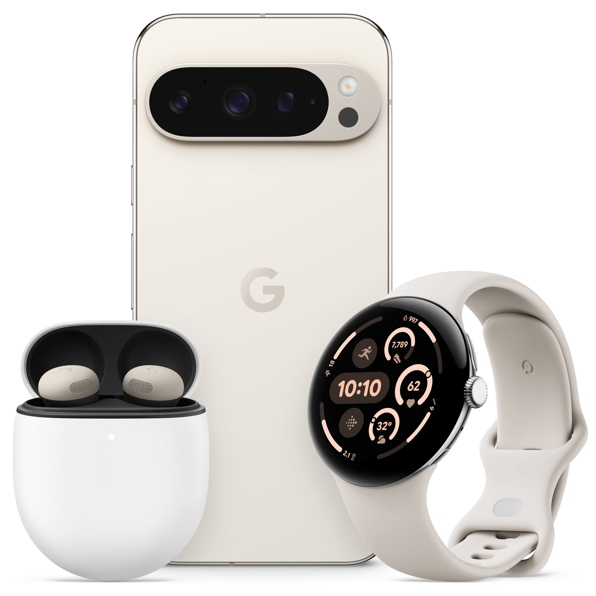 Neues Google-Portfolio: Das Pixel 9 wird bald um die Pixel Buds Pro 2 und die Pixel Watch 3 ergänzt.