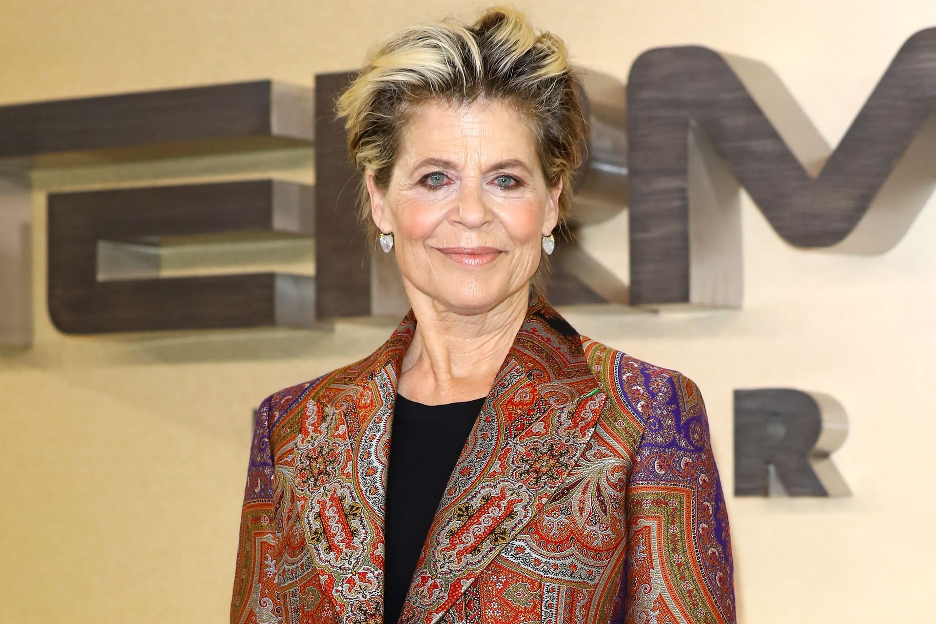 Linda Hamilton im Oktober 2019 anlässlich "Terminator: Dark Fate".