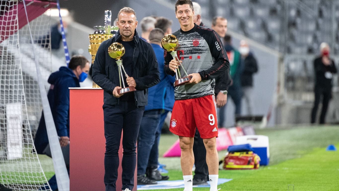 Hansi Flick und Robert Lewandowski