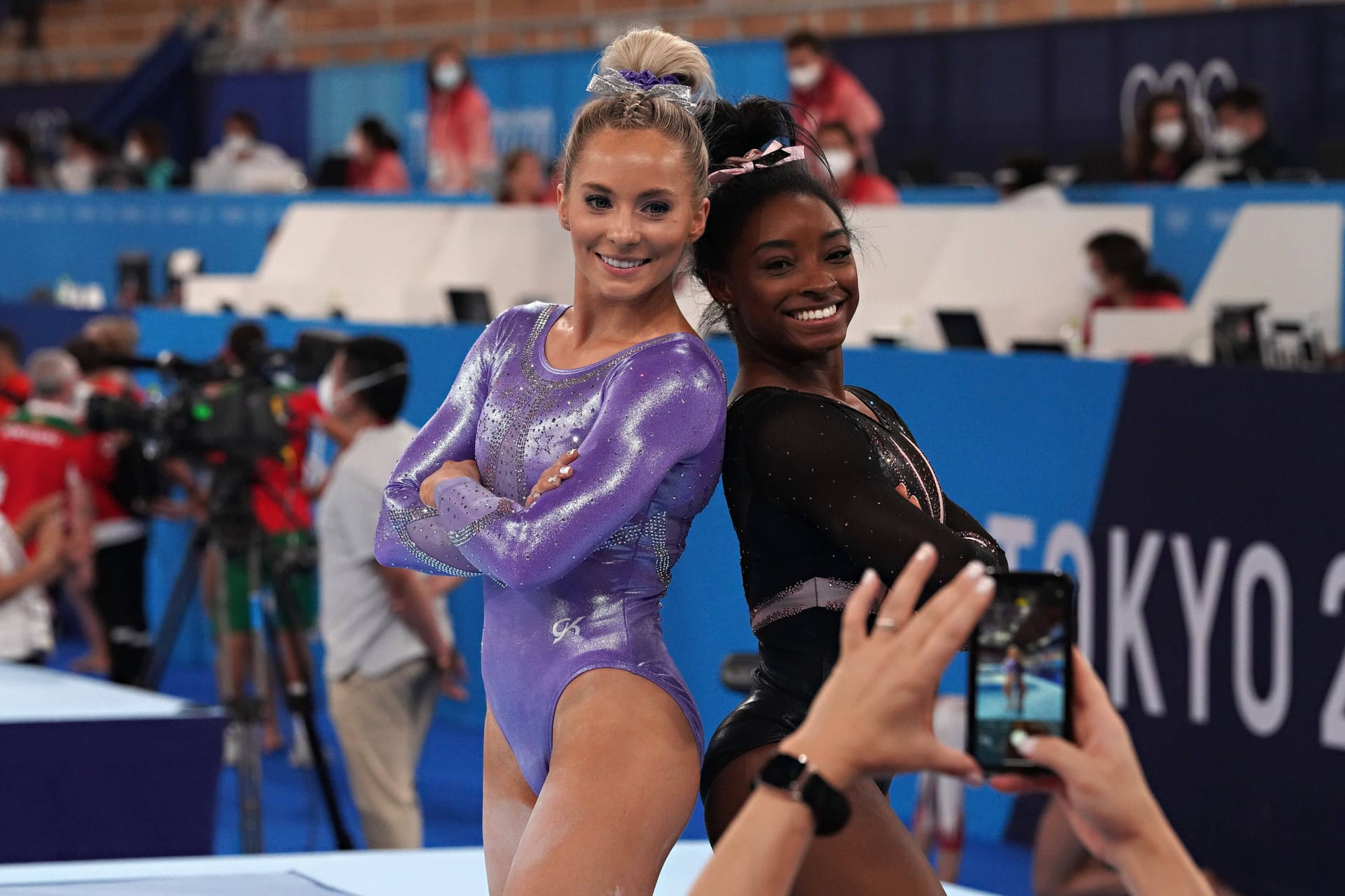 Mykayla Skinner und Simone Biles waren einst Teamkolleginnen.