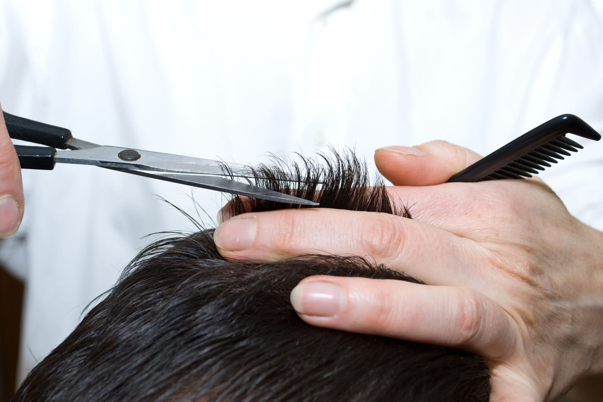 Haareschneiden beim Friseur