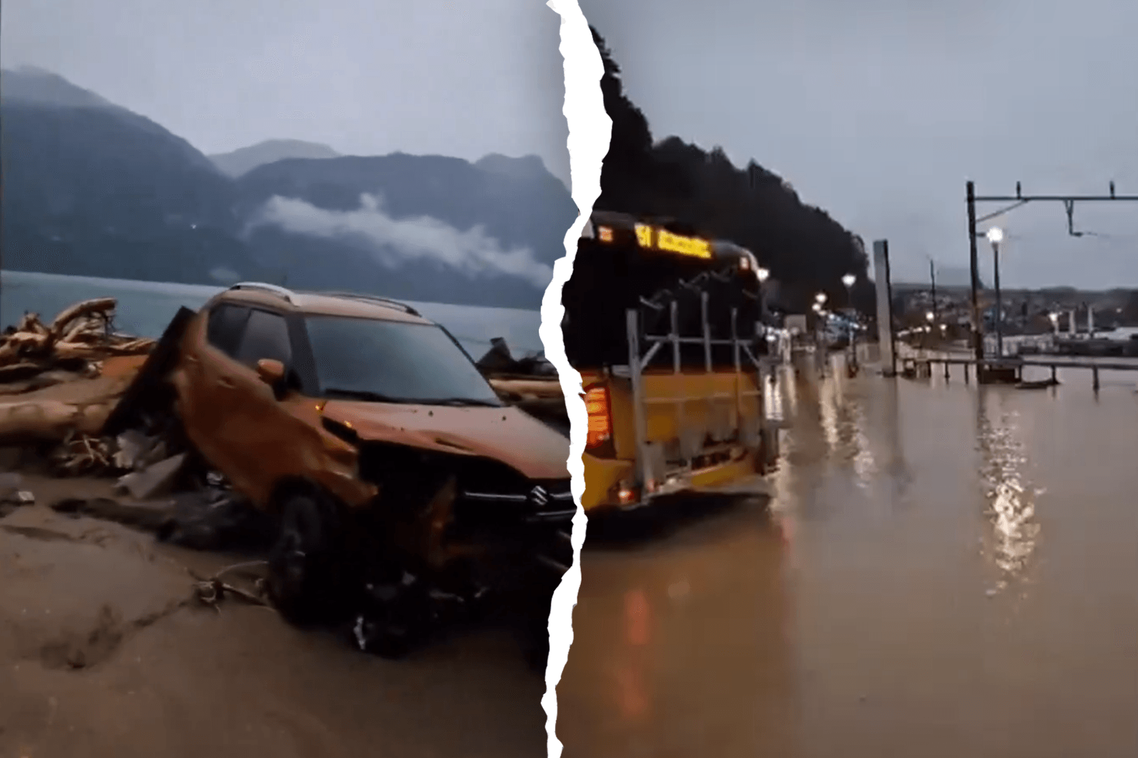 Heftige Gewitter hinterlassen eine Spur der Zerstörung