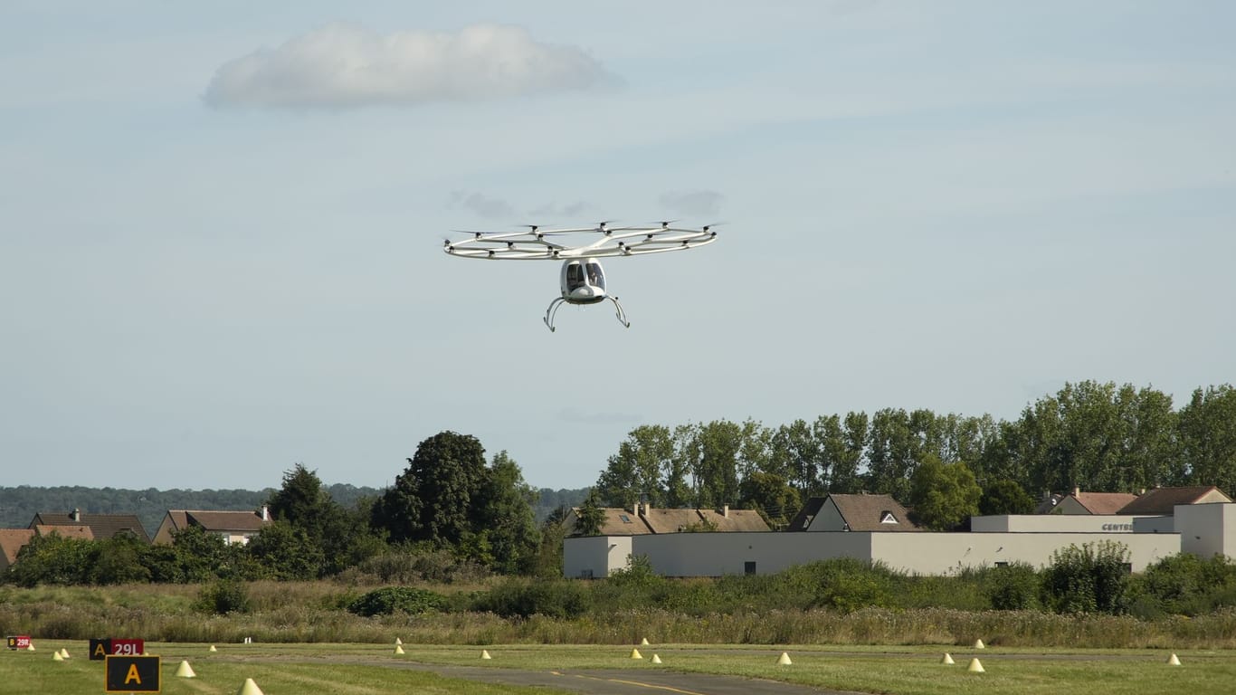 Volocopter fliegt in Frankreich während Olympischer Spiele