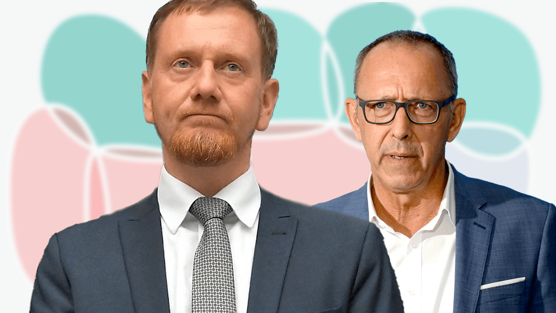 Michael Kretschmer (links, CDU) und Jörg Urban (rechts, AfD): Beide stellen sich an diesem Sonntag zur Wahl.