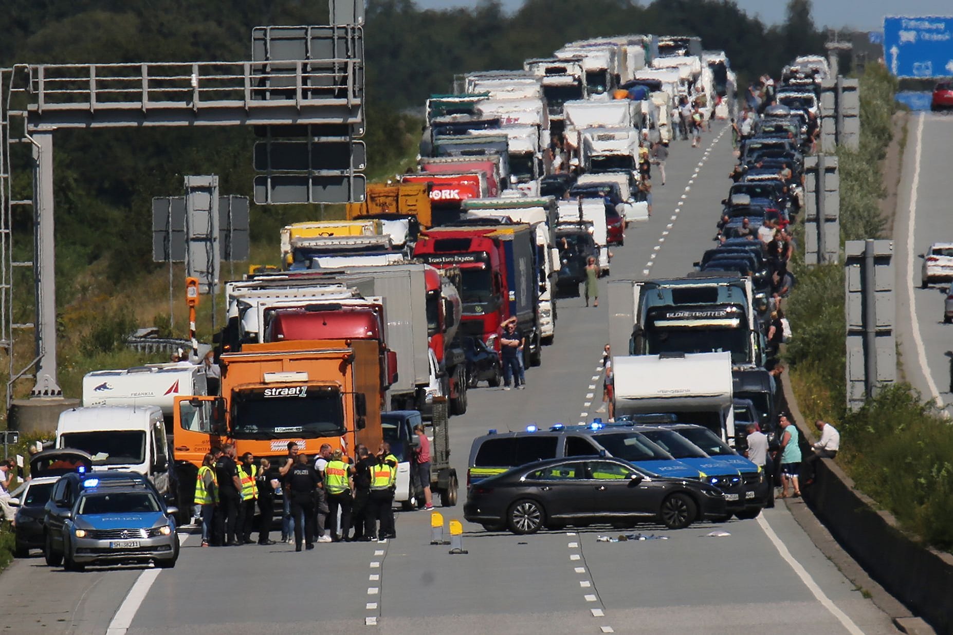 Unfall auf der A7 bei Neumünster