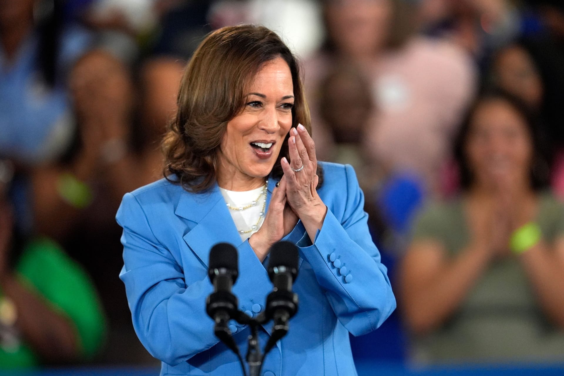 Kamala Harris: Sie wird ihre Präsidentschaftskandidatur auf dem Parteitag der Demokraten formell annehmen.