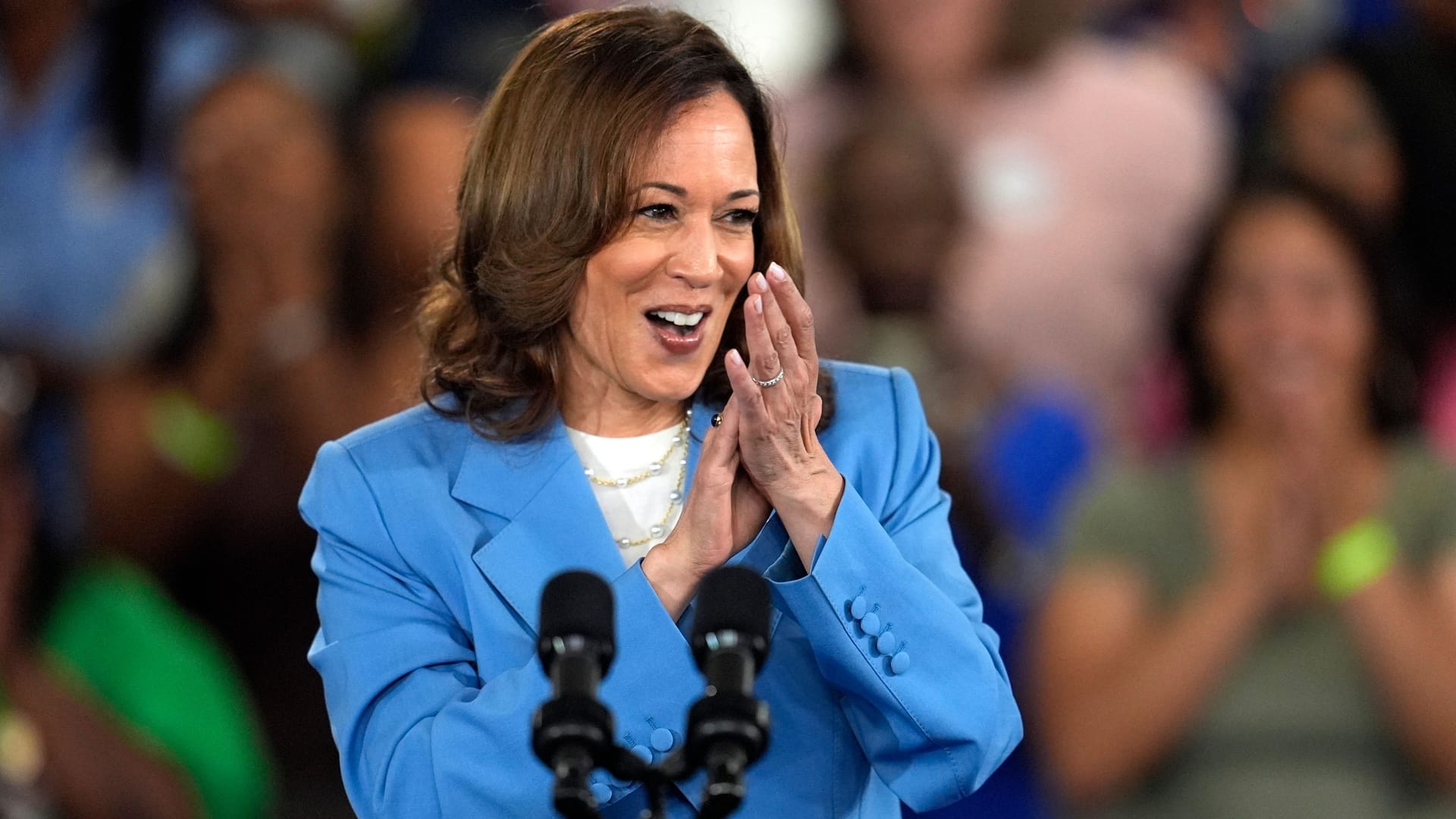 Kamala Harris: Sie wird ihre Präsidentschaftskandidatur auf dem Parteitag der Demokraten formell annehmen.