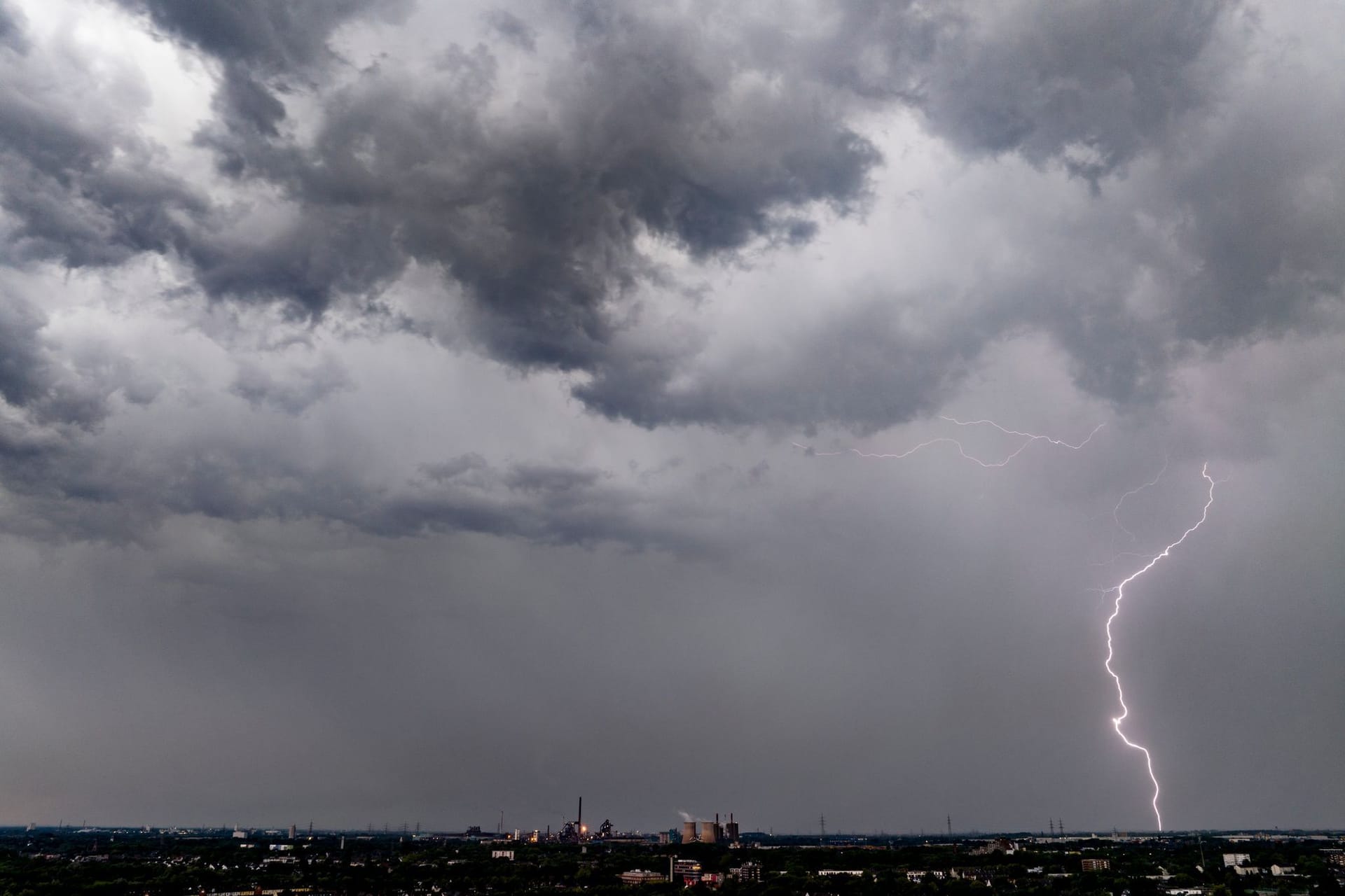 Gewitter in Duisburg
