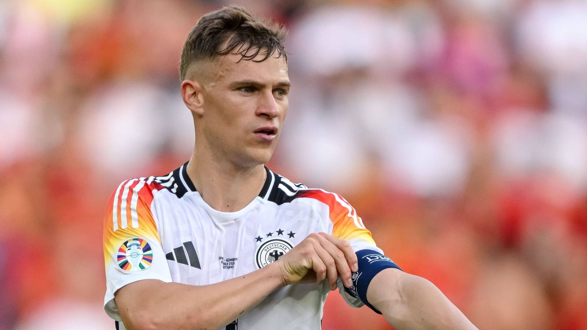 Künftig fester DFB-Kapitän? Joshua Kimmich trug die Binde schon vereinzelt.