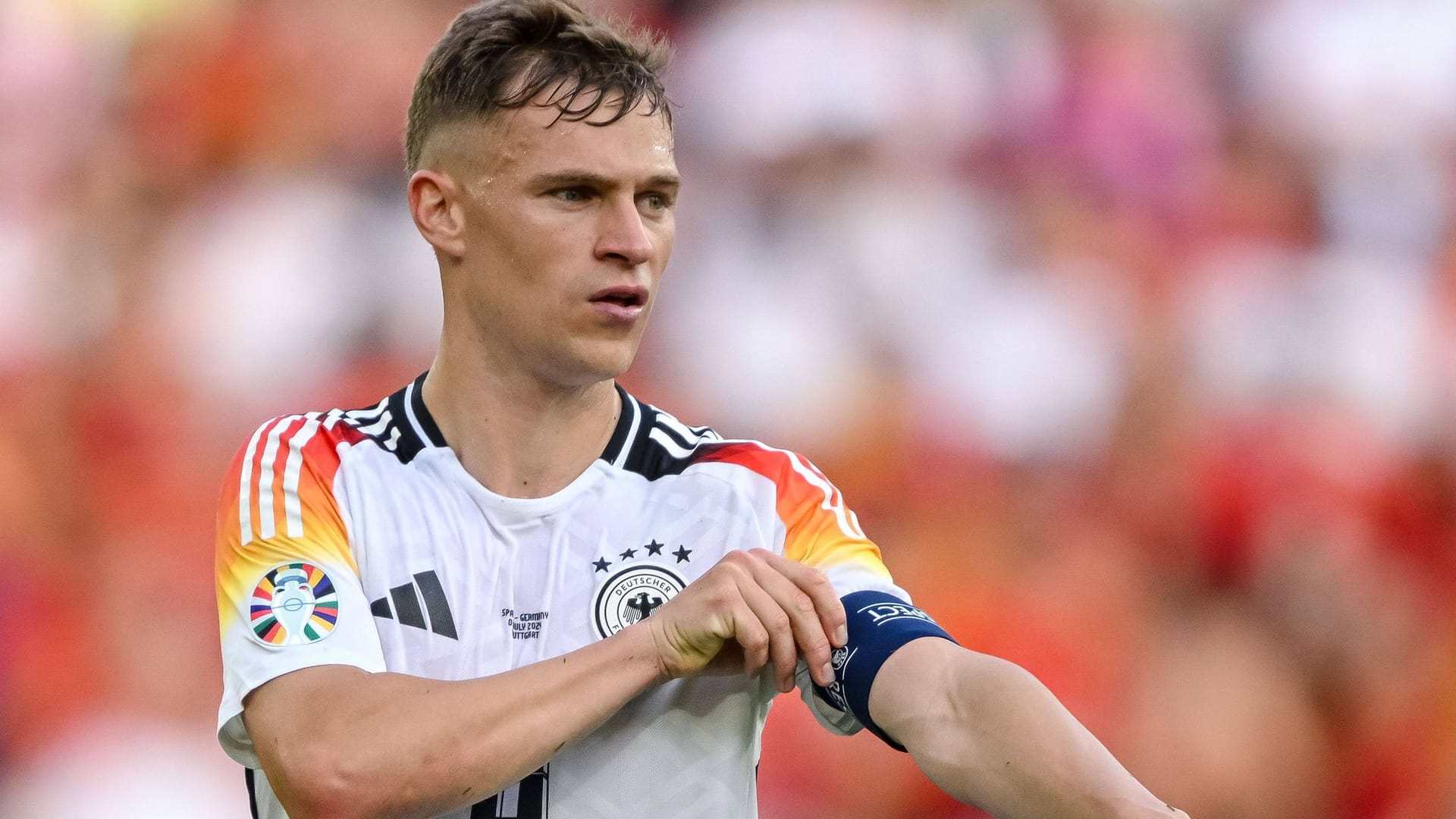 Künftig fester DFB-Kapitän? Joshua Kimmich trug die Binde schon vereinzelt.