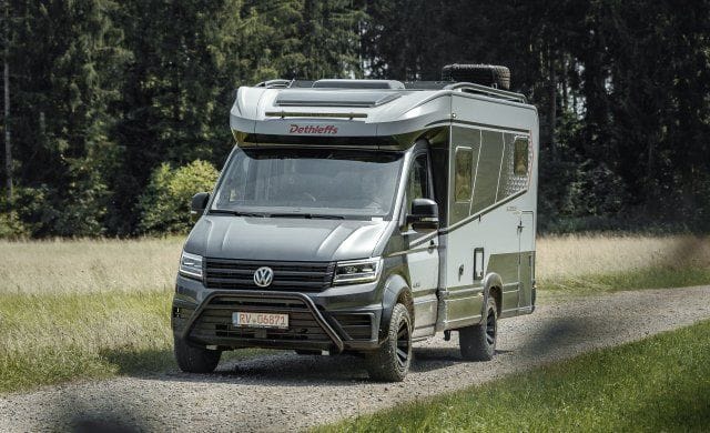 Dethleffs präsentiert mit dem Globebus Performance 4x4 ihr zweites Modell auf VW-Crafter-Basis.