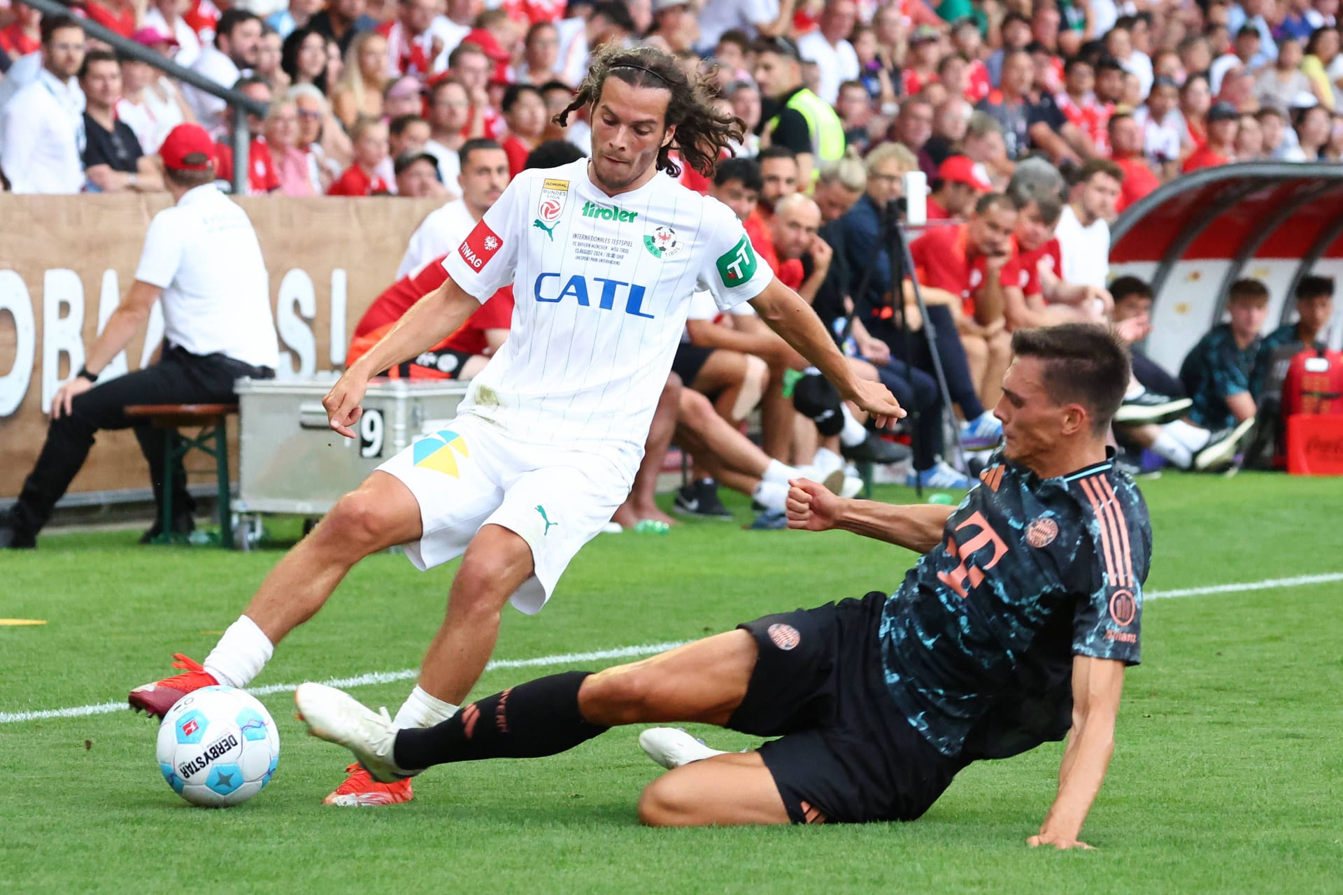 João Palhinha: Der Portugiese war gleich bei seinem Debüt für den FC Bayern der spielbestimmende Akteur.