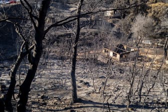 Nach dem Großbrand bei Athen